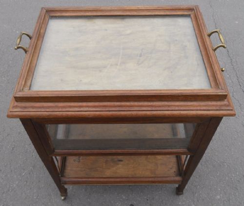 Tray Top Cabinet Tea Trolley