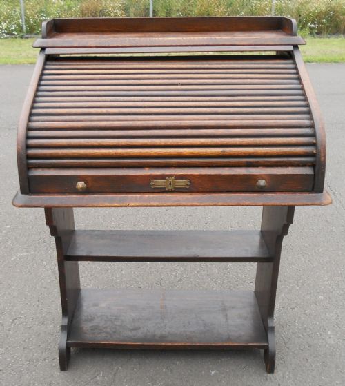 Small Oak Rolltop Desk