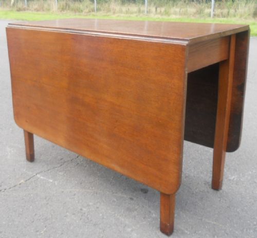 Georgian Oak Dropleaf Dining Table Seat Six