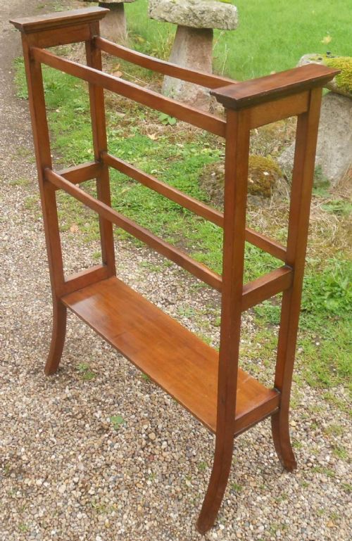 Edwardian Mahogany Towel Rail