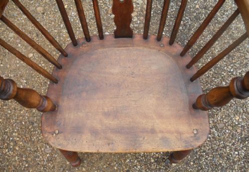 ANTIQUE WINDSOR ELM KITCHEN ARMCHAIR - ADDITIONAL PHOTO 5