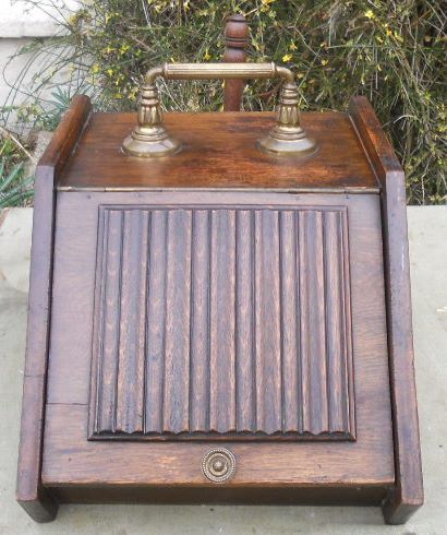 Edwardian Oak Coal Box