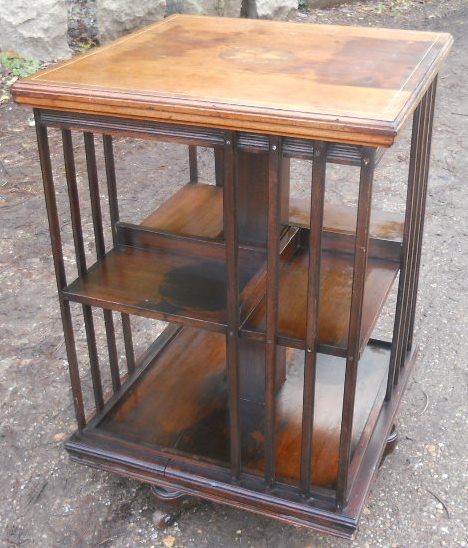 Edwardian Mahogany Revolving Bookcase