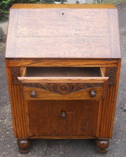 fig 1. Light Oak Writing Bureau