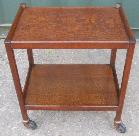 Oak Two Tier Tea Trolley