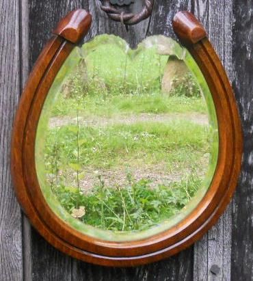 Horseshoe Shaped Hanging Wall Mirror