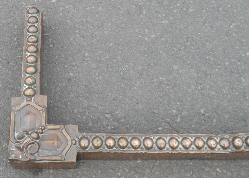 ARTS CRAFT COPPER FRAMED FIRESIDE KERB - ADDITIONAL PHOTO 2