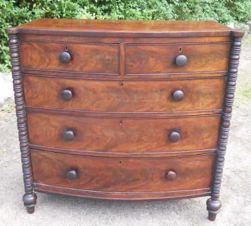 Victorian Mahogany Bowfront Chest of Drawers