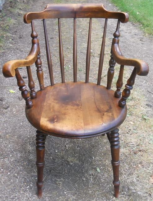 Edwardian Penny Seat Kitchen Armchair