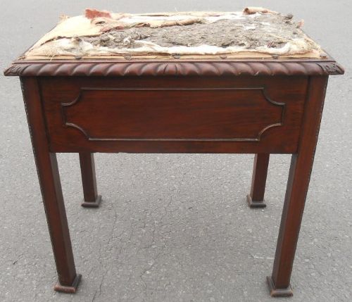 Edwardian Mahogany Piano Stool