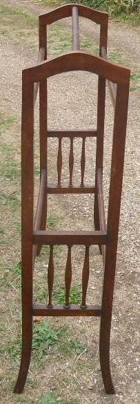 Edwardian Inlaid Mahogany Towel Rail