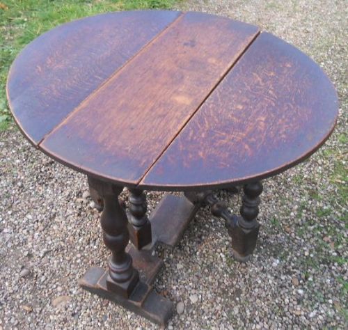 Antique Oak Dropleaf Coffee Table