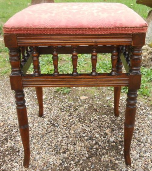 Edwardian Mahogany Piano Stool