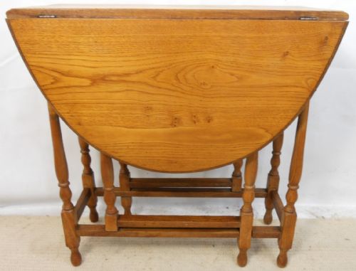 Golden Oak Gateleg Dining Table to Seat Four