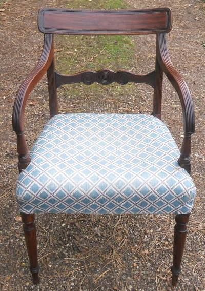 Georgian Mahogany Carver Armchair