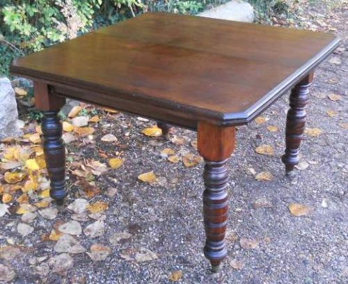Edwardian Small Mahogany Extending Dining Table