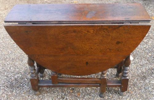 Antique Oak Gateleg Table to Seat Four