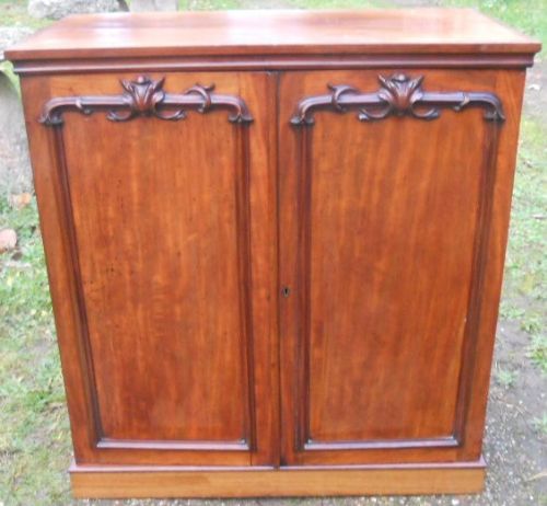 Victorian Mahogany Two Door Cupboard