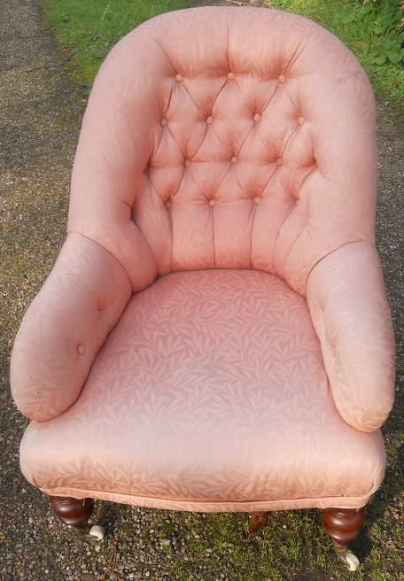 Victorian Upholstered Tub Armchair