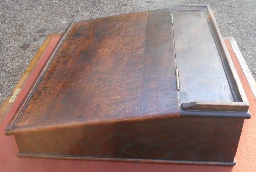 Victorian Oak Writing Slope