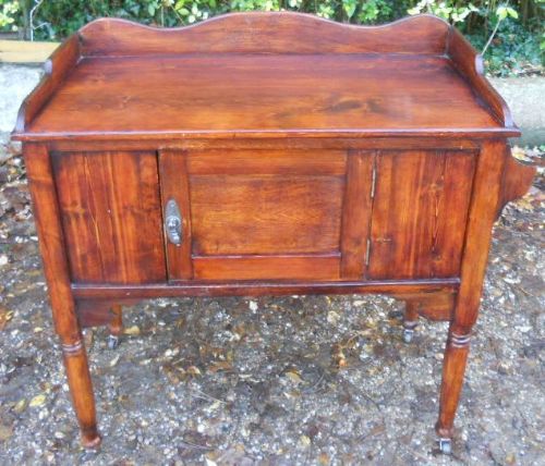 Edwardian Pine Side Cupboard