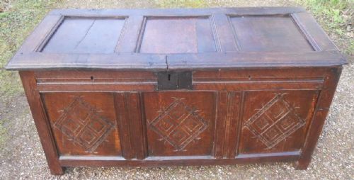 Antique Oak Blanket Chest
