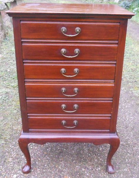 Edwardian Mahogany Sheet Music Cabinet