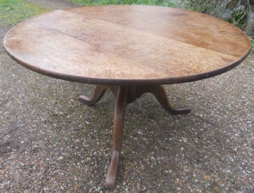 Georgian Oak Tripod Coffee Table