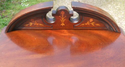 EDWARDIAN INLAID MAHOGANY BEDSIDE CABINET - ADDITIONAL PHOTO 3