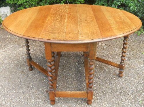 Golden Oak Gateleg Dining Table