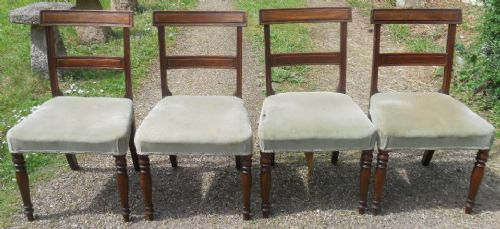 Set of Four Georgian Mahogany Dining Chairs