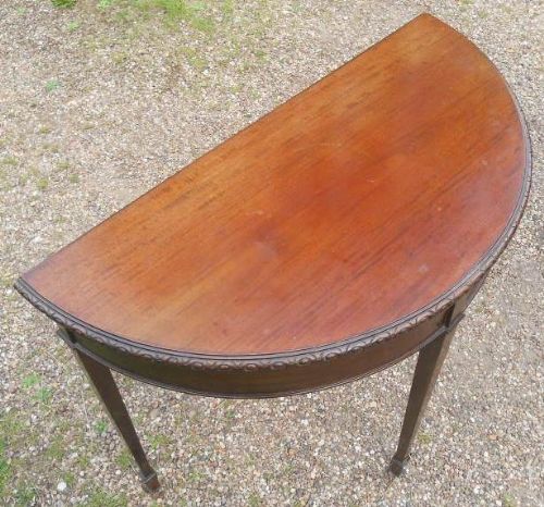 Edwardian Mahogany Fold Over Card Table