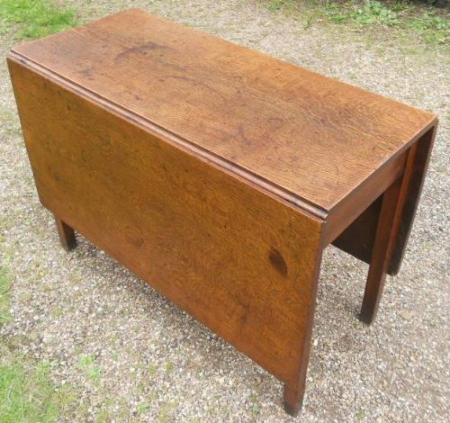 Georgian Oak Dropleaf Dining Table