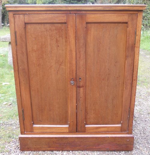 Edwardian Mahogany Two Door Side Cupboard