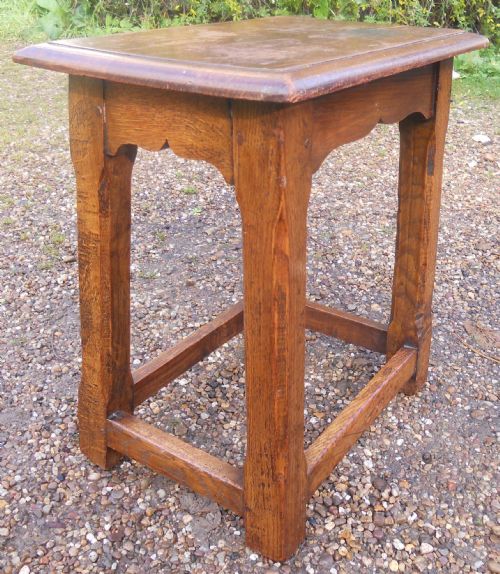 Arts & Craft Oak Joint Stool
