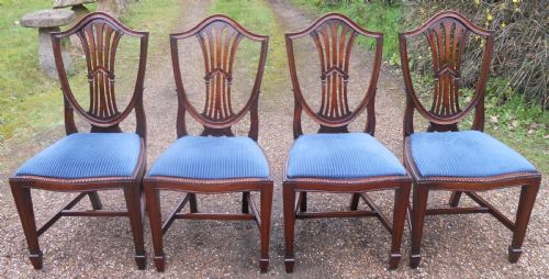 Set of Four Mahogany Dining Chairs