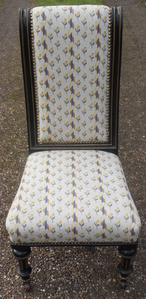 VICTORIAN AESTHETIC MOVEMENT NURSING CHAIR - ADDITIONAL PHOTO 1