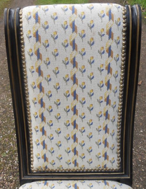 VICTORIAN AESTHETIC MOVEMENT NURSING CHAIR - ADDITIONAL PHOTO 2