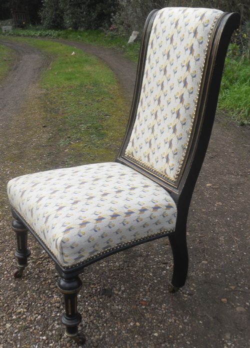 VICTORIAN AESTHETIC MOVEMENT NURSING CHAIR - ADDITIONAL PHOTO 4