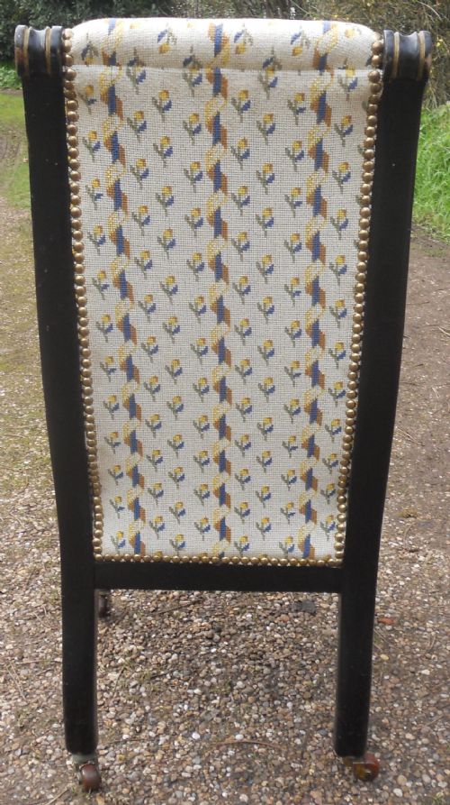 VICTORIAN AESTHETIC MOVEMENT NURSING CHAIR - ADDITIONAL PHOTO 5