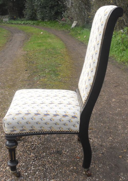 VICTORIAN AESTHETIC MOVEMENT NURSING CHAIR - ADDITIONAL PHOTO 6