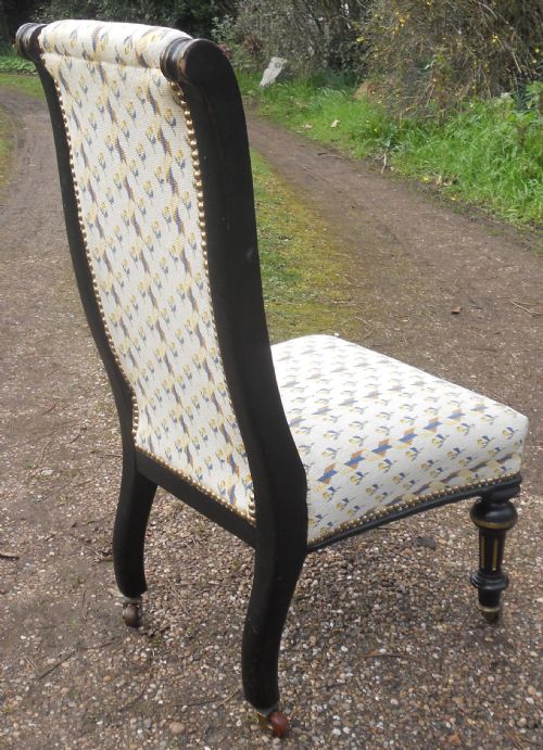 VICTORIAN AESTHETIC MOVEMENT NURSING CHAIR - ADDITIONAL PHOTO 7