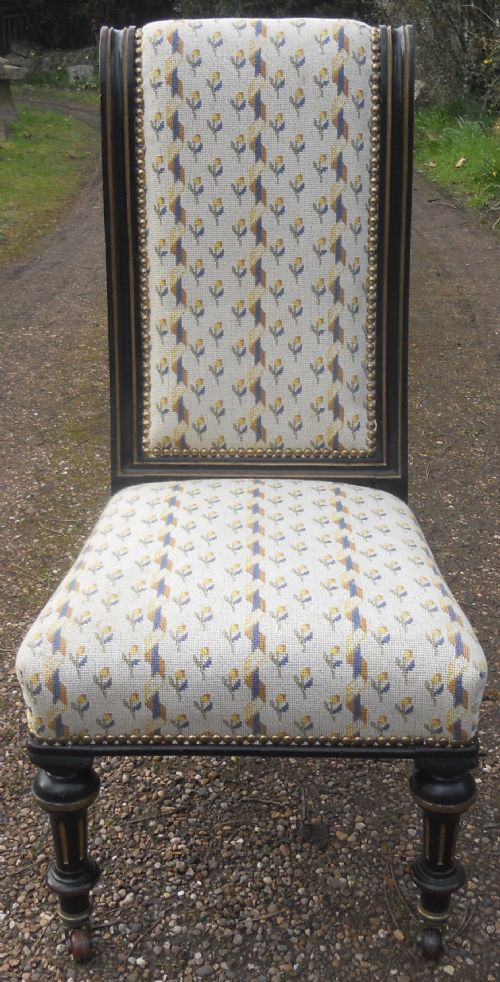 VICTORIAN AESTHETIC MOVEMENT NURSING CHAIR - ADDITIONAL PHOTO 9