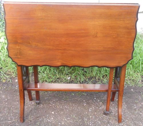 EDWARDIAN MAHOGANY DROPLEAF COFFEE TABLE