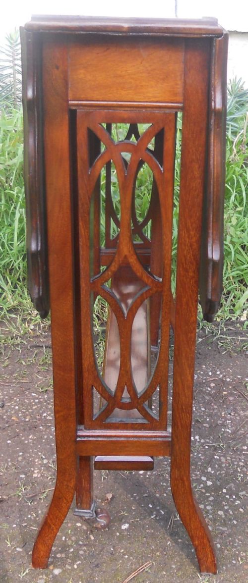 EDWARDIAN MAHOGANY DROPLEAF COFFEE TABLE - ADDITIONAL PHOTO 2