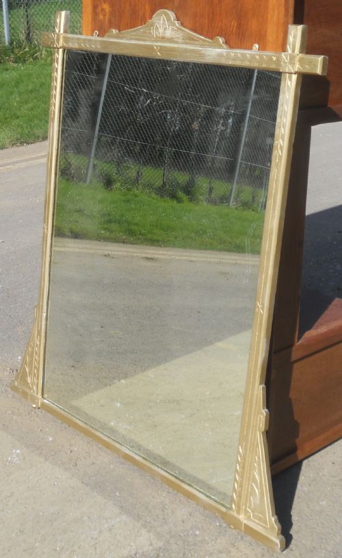 AESTHETIC MOVEMENT LARGE OVERMANTEL MIRROR - ADDITIONAL PHOTO 1