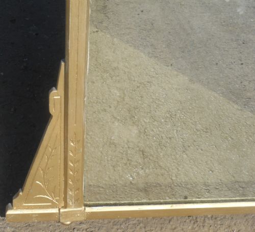 AESTHETIC MOVEMENT LARGE OVERMANTEL MIRROR - ADDITIONAL PHOTO 3
