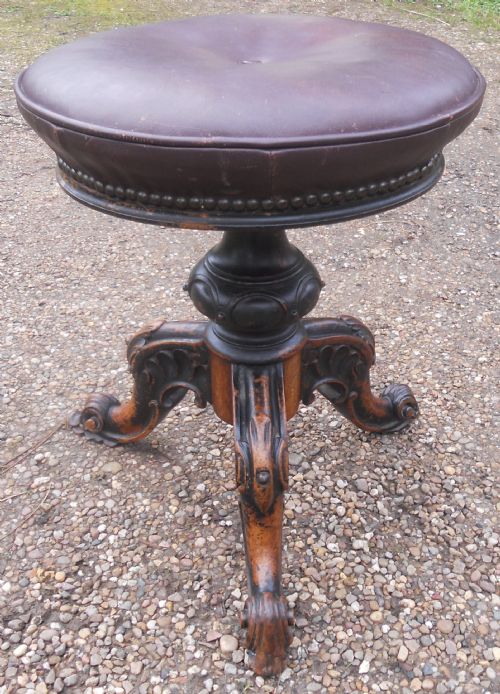 Victorian Tripod Piano Stool