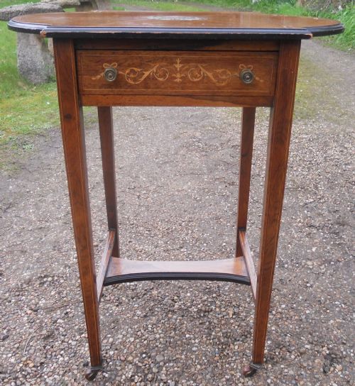 Edwardian Inlaid Mahogany Side Table