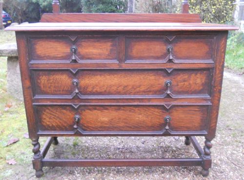 OAK BARLEY TWIST DRESSING TABLE - ADDITIONAL PHOTO 5